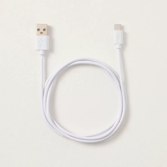 11.5" Fluted Metal Rechargeable Library Table Lamp Green - Hearth & Hand - Picture 4 of 5